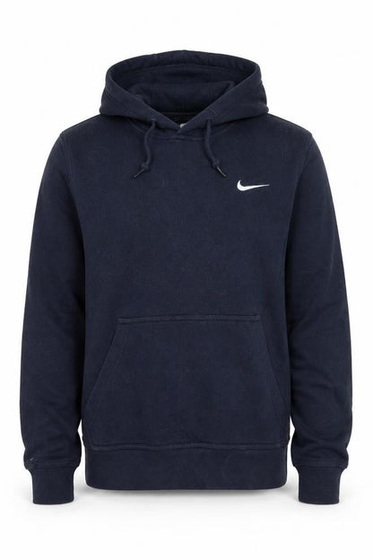 Nike Boys Navy Blue Pullover Hoodie Small Cotton Blend Long Sleeve