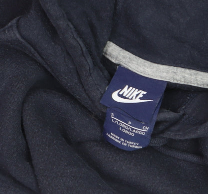 Nike Boys Navy Blue Pullover Hoodie Small Cotton Blend Long Sleeve