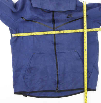 Nike Men's Blue XL Full Zip Hooded Sweatshirt Hoodie