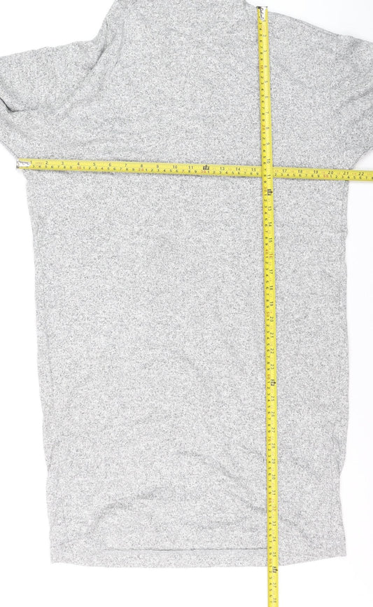 Uniqlo Women’s Grey Roll Neck Knit Jumper M Relaxed Fit