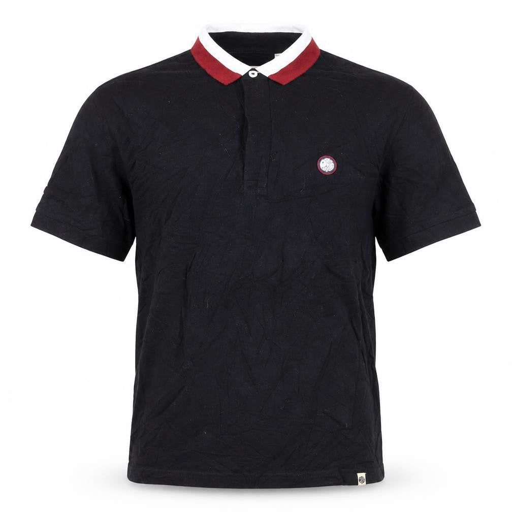 Pretty Green Men's Black Slim Fit Polo Shirt Size M Cotton