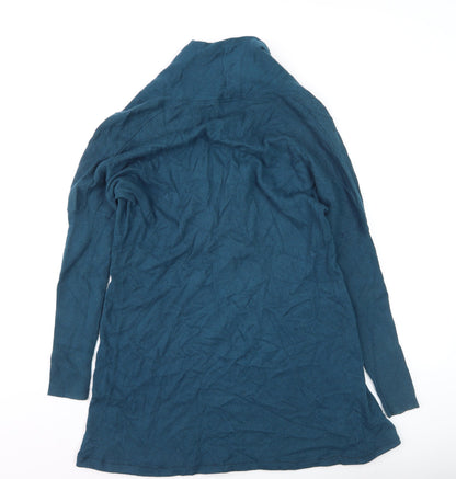Monsoon Women’s Blue Cowl Neck Knit Tunic Jumper Size M