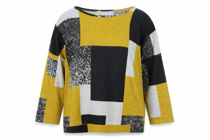 Apricot Women’s Multicoloured Geometric Pullover Jumper Size 14