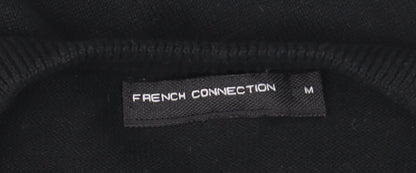 French Connection Men's Black Cotton V-Neck Jumper M