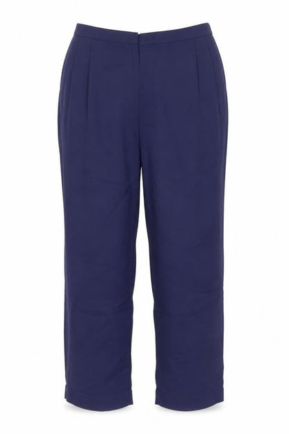 Jaeger Women’s Blue Wool Pleated Dress Trousers Size 12 Classic Fit