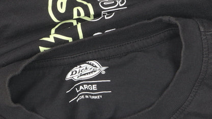 Dickies Men's Black Large Logo Workwear Short Sleeve T-Shirt