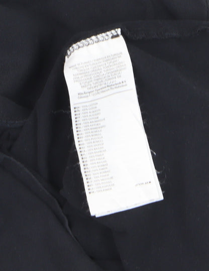 Nike Boys Black Cotton Crew Neck Short Sleeve Sports T-Shirt Size S