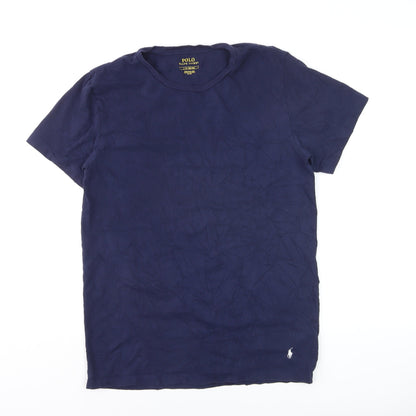 Ralph Lauren Men's Blue Crew Neck Cotton T-Shirt Size L