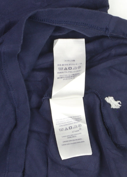 Ralph Lauren Men's Blue Crew Neck Cotton T-Shirt Size L
