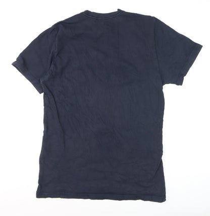 Nike Men's Blue Regular Fit Graphic Logo T-Shirt Size L