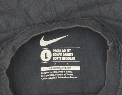 Nike Men's Blue Regular Fit Graphic Logo T-Shirt Size L