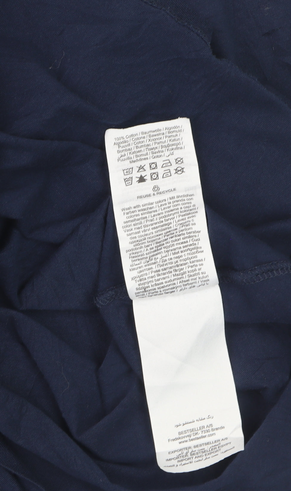 Jack & Jones Men's Blue 2XL Graphic Crew Neck T-Shirt