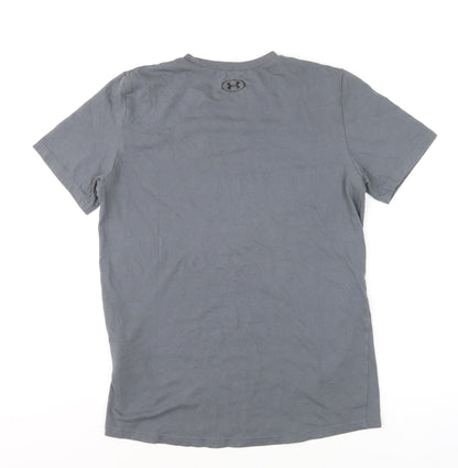 Under Armour Boys Grey XL Short Sleeve Crew Neck Sports T-Shirt