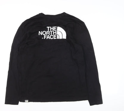 The North Face Men's Black Long Sleeve Cotton Top Size M