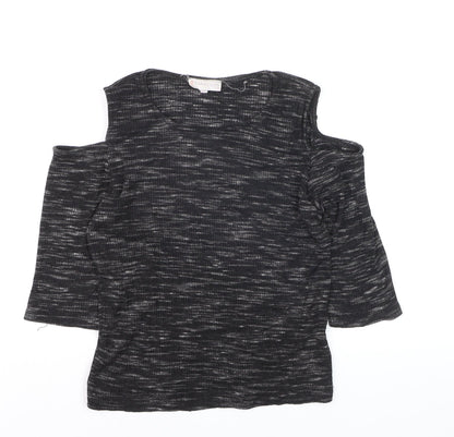 Tammy Girl Black Cold Shoulder Top 14-15 Years Girls Casual Tunic
