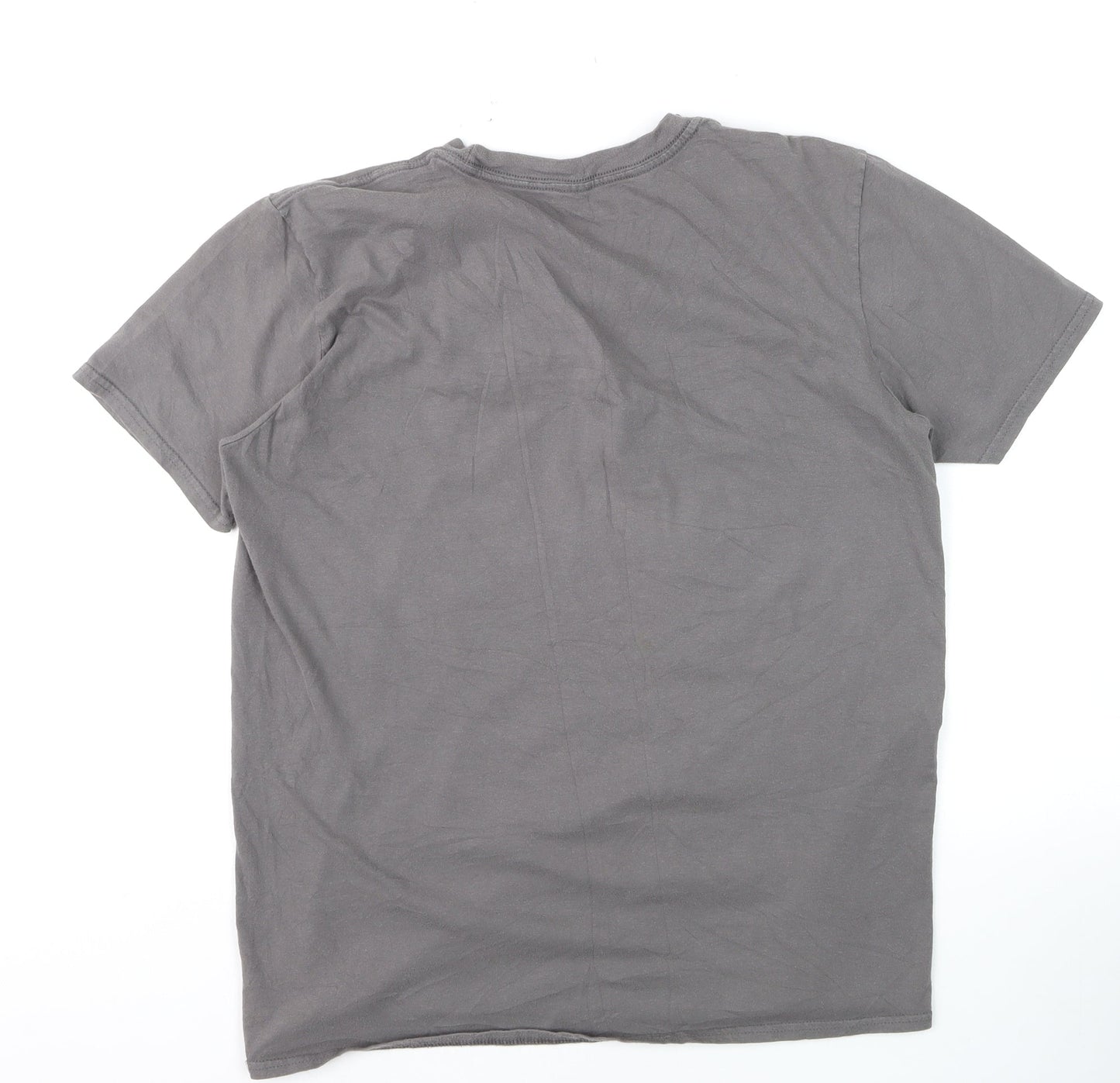 The Beatles Men’s Grey Graphic Band T-Shirt Size L Retro Music Tee