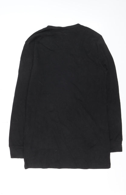 Portwest Women’s Black Long Sleeve Basic Crew Neck Jersey T-Shirt L