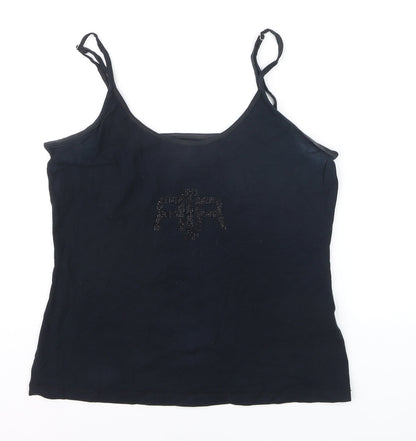 River Island Women’s Black Size 14 Camisole Tank Top