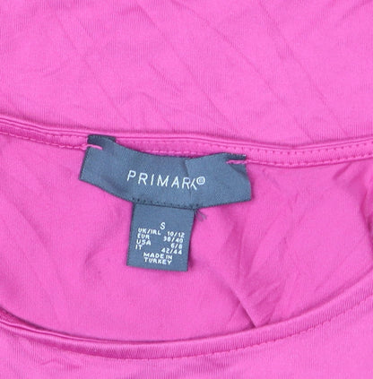 Primark Women’s Pink Sleeveless Cotton Tank Bodysuit Size S