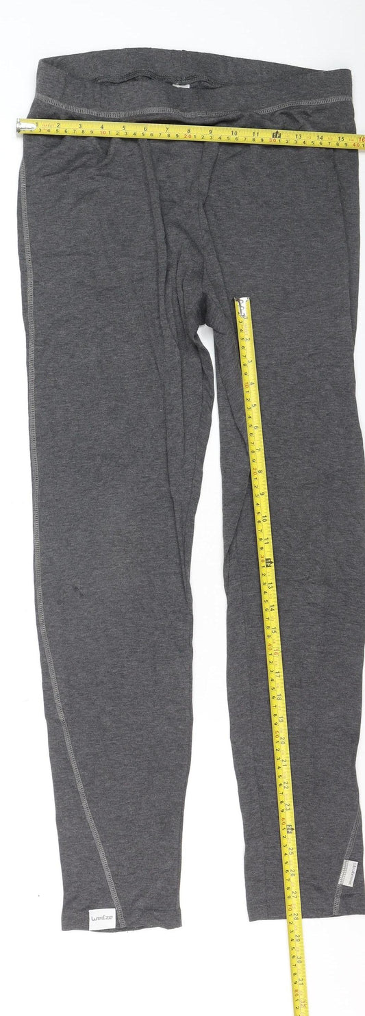 Wedze Men’s Grey Thermal Compression Leggings XL
