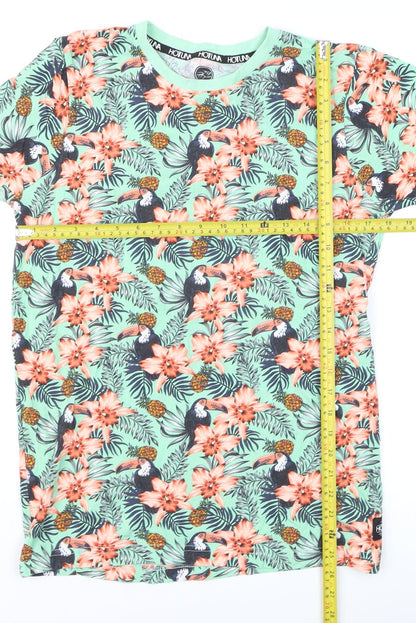 Hot Tuna Men's Multicoloured Tropical Floral T-Shirt Size S