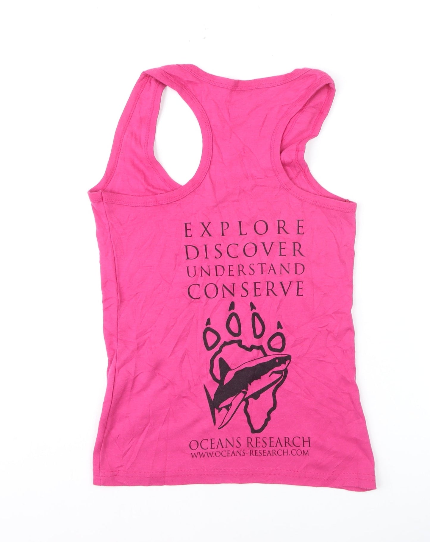 Ultimate T Womens Pink Cotton Racerback Tank Top Size M