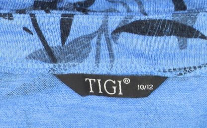 Womens UK Size 10/12 TIGI Blue Pullover Jumper