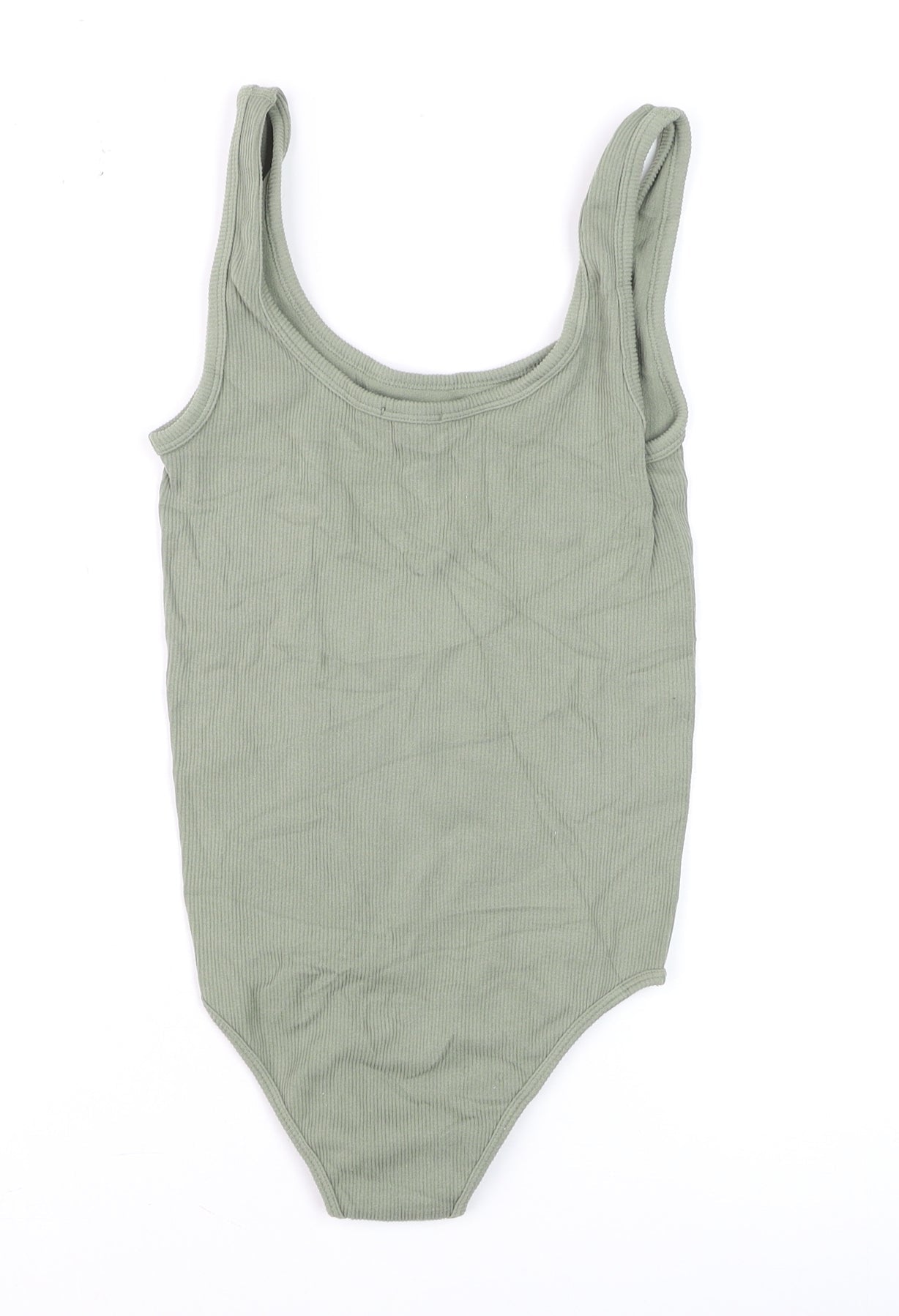 Womens UK Size 6 Stradivarius Green Basic Tank