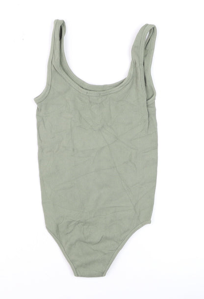 Womens UK Size 6 Stradivarius Green Basic Tank