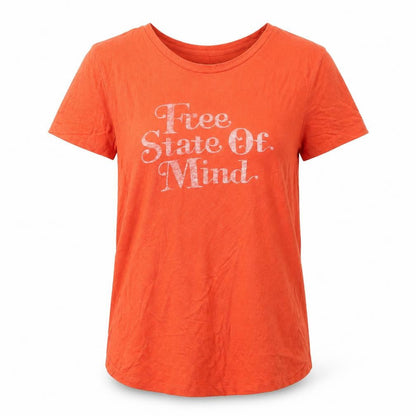 Abercrombie & Fitch Women’s Orange M Basic T-Shirt Free State Of Mind