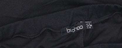 Boohoo Women’s Black Lace Trim Casual Shorts Size 8