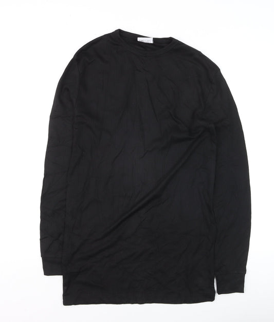 Portwest Women's Black Long Sleeve Basic Crew Neck T-Shirt Size S