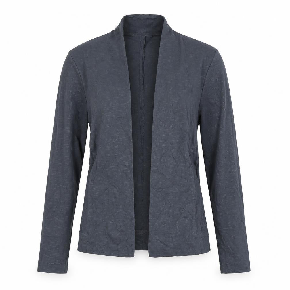 Jigsaw Women's Grey Cotton Blazer XS Lightweight Jersey Jacket