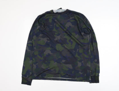 Paul Smith Men's Camouflage Long Sleeve Cotton T-Shirt M