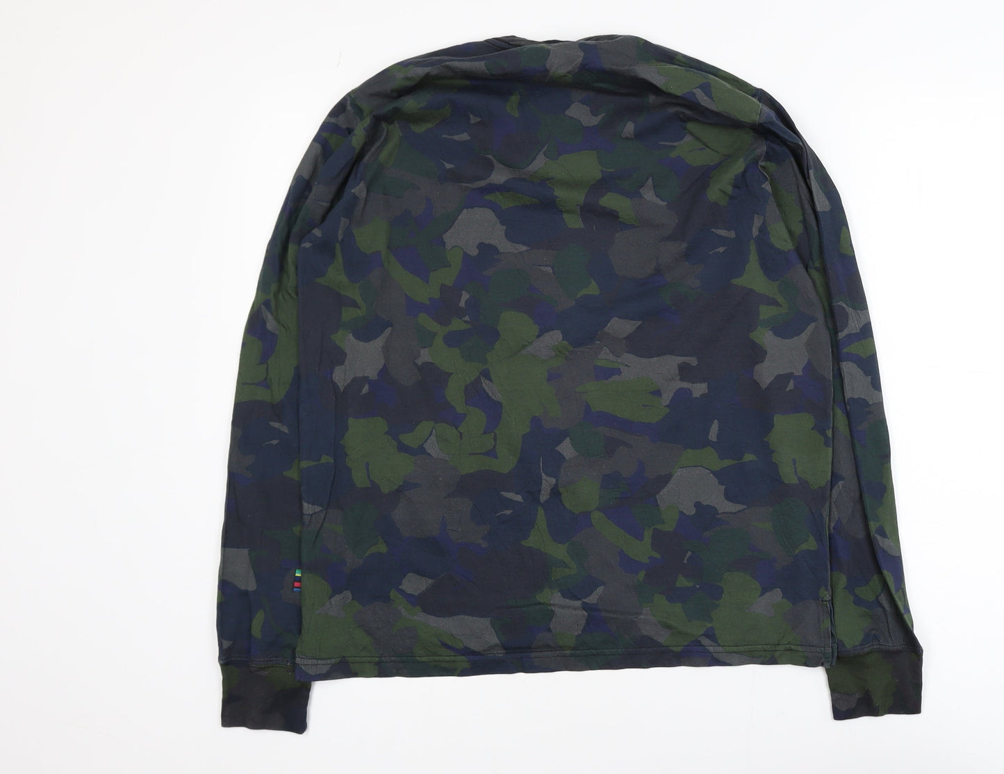 Paul Smith Men's Camouflage Long Sleeve Cotton T-Shirt M