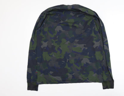 Paul Smith Men's Camouflage Long Sleeve Cotton T-Shirt M