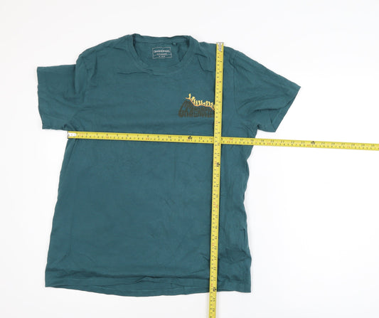 Craghoppers Men's Green Graphic Print Cotton T-Shirt Size M