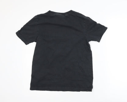 Superdry Womens Black Cotton Short Sleeve Crew Neck T-Shirt S