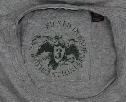 Ted Baker Men's Grey Graphic Motorcycle Print Cotton T-Shirt Size M