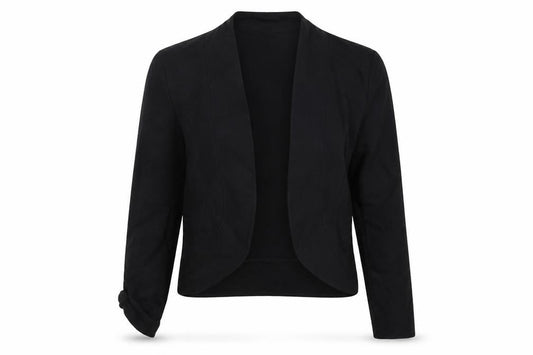 Marks and Spencer Women’s Black Cropped Shawl Blazer Size 14