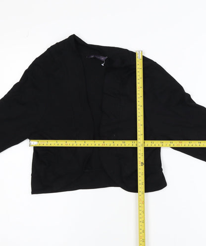 Marks and Spencer Women’s Black Cropped Shawl Blazer Size 14