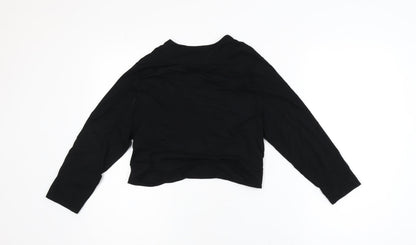 Marks and Spencer Women’s Black Cropped Shawl Blazer Size 14