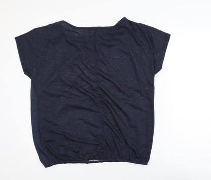 Next Womens Blue New York Heart Graphic T-Shirt Size 16 Polyester
