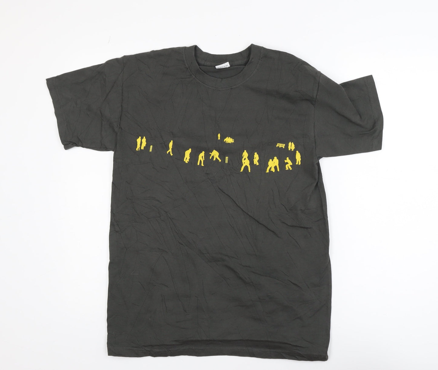 Stabo Men's Black Funny Graphic Print Short Sleeve Cotton T-Shirt Size S