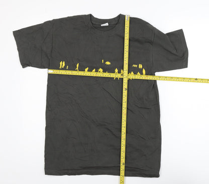 Stabo Men's Black Funny Graphic Print Short Sleeve Cotton T-Shirt Size S