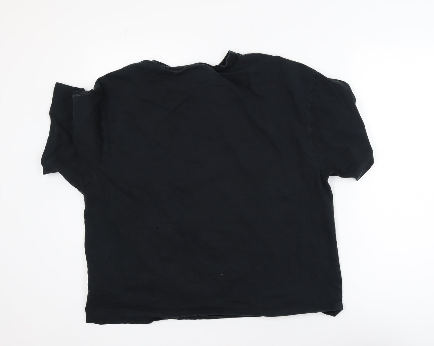 Nike Air Black Cotton Men's Medium Crew Neck Graphic T-Shirt