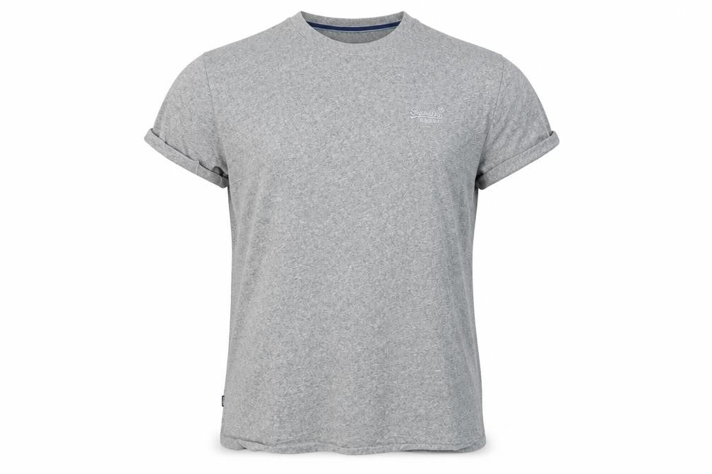 Superdry Men's Grey 2XL Organic Cotton Crew Neck T-Shirt