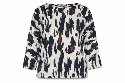Jaeger Women's Multicoloured Animal Print Viscose Blouse L
