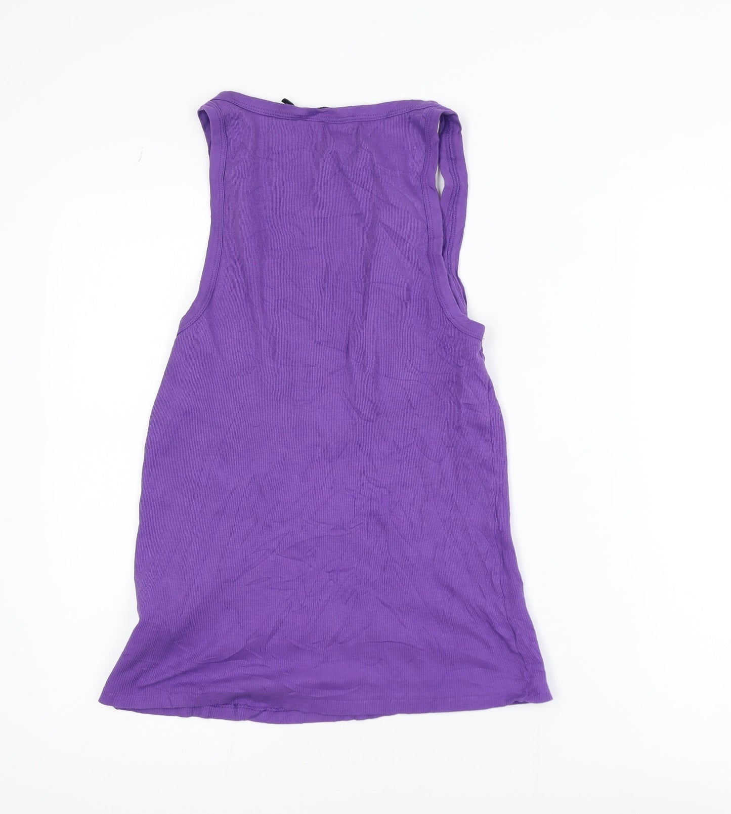 Ralph Lauren Women Purple Cotton Racerback Tank Top Size 14