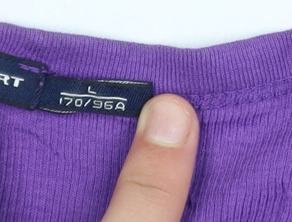 Ralph Lauren Women Purple Cotton Racerback Tank Top Size 14